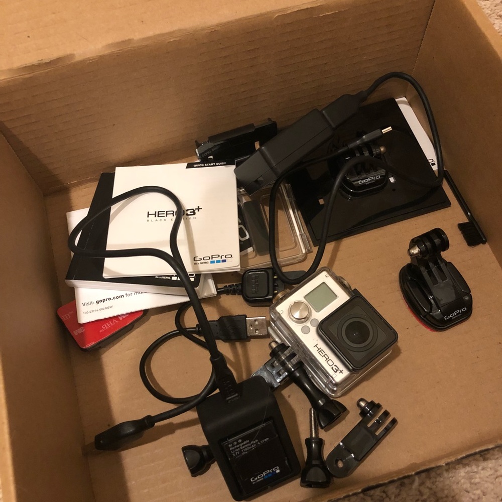GoPro hero 3+ with accessories